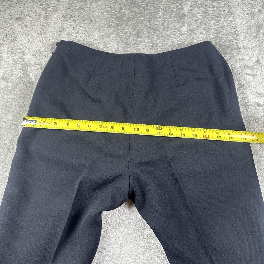 VTG 90s Carlisle 100% Wool Pants Women's 6 Black‎ Lined Side Zip Career Preppy - Picture 9 of 14